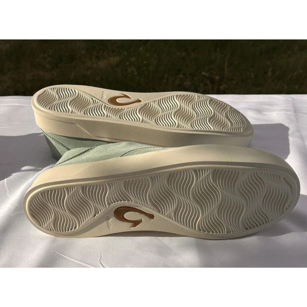 Mens Olukai Tradewinds Shoes 44 US 11 Bamboo Soft Light Comfort Lace Up Footwear